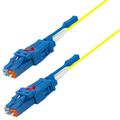 Snor SM Uniboot LC/UPC-LC/UPC 2,5 m 9/OS2 G.657.A2  &#248;2,0mm Gul
