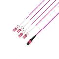 F-out MM MPO/PC12(f)-8xLC/PC Pol B 3,5 m 50/OM4, Base-8, E.Fiolett, Elite