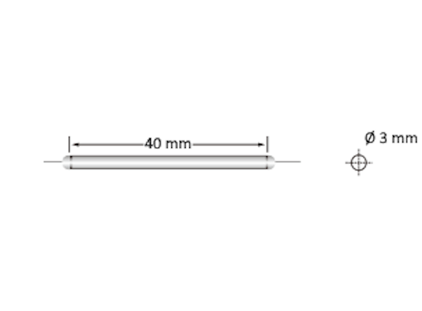 FBT Coupler 2/98% All Band, 40x3 mm cyl. G.657.A1, 900 µm fibers, 0.5 m, LC/UPC 