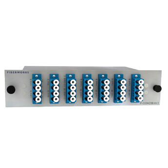F-COADM-4+1-MLU-xxyy Fiberworks AS  Fiberworks 4+1 ch. CWDM OADM w/mon.ports East+west, LC
