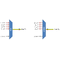 F-DOADM-4DC-L2-xxyy Fiberworks AS  Fiberworks 4 ch. DWDM OADM, LGX2 Cxx - Cyy, "drop and continue", LC