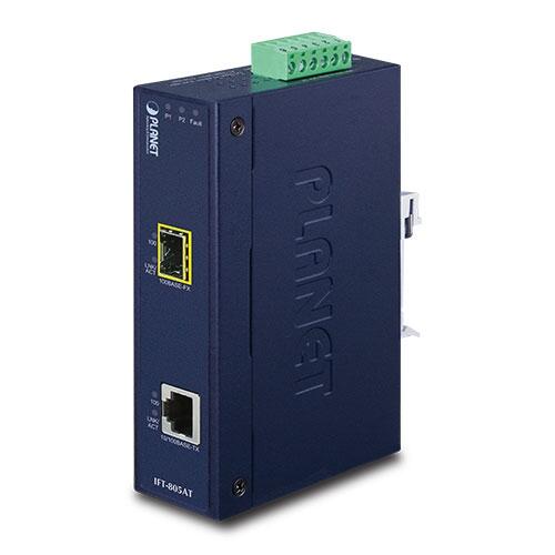 MC-PLANET-IFT-805AT PLANET IFT-805AT IFT-805AT DC Fast Ethernet Media Conv. SFP-RJ45, 12-48V DC, industrial temp.