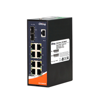 ORING-IGS-C9082GP ORing Industrial Networking Corp. IGS-C9082GP ORing GigE 8x 10/100/1000TX + 2xSFP 2.5G Managed Industrial Switch