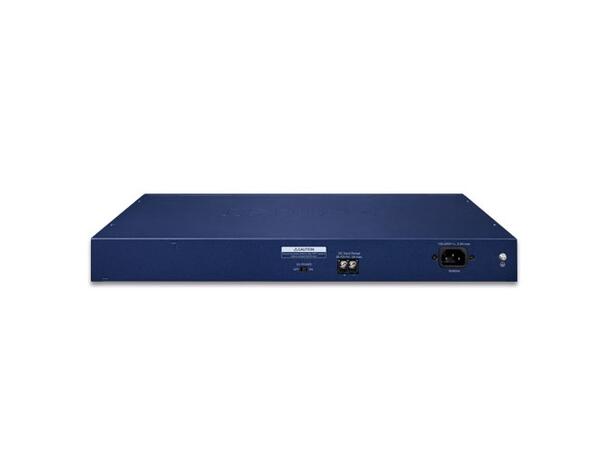 PLANET 24x GigE RJ45, 4x 100/1000X SFP Gigabit managed Ethernet Switch, AC+DC 