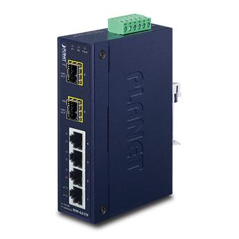 PLN-ISW-621TF PLANET ISW-621TF PLANET 4x 10/100-TX RJ45, 2x 100X SFP Fast Ethernet Industrial Ethernet Switch