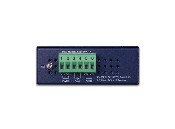 PLANET 4x 10/100-TX RJ45, 2x 100X SFP Fast Ethernet Industrial Ethernet Switch 