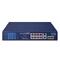 PLN-GSD-1222VHP PLANET GSD-1222VHP PLANET 8x POE GigE, 2x GigE RJ45, 2xSFP Gigabit umanaged Ethernet Switch, LCD