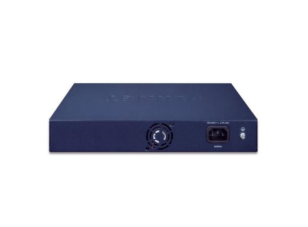 PLANET 8x POE GigE, 2x GigE RJ45, 2xSFP Gigabit umanaged Ethernet Switch, LCD 