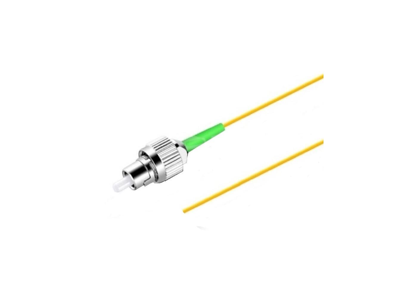 PT-7A1-T9Y-FCA-15-BP Fiberworks AS  Pigtail FC/APCR, 12-pack blister, 1,5 m 9/OS2 G.657.A1, 900µm fast kledning, Gul