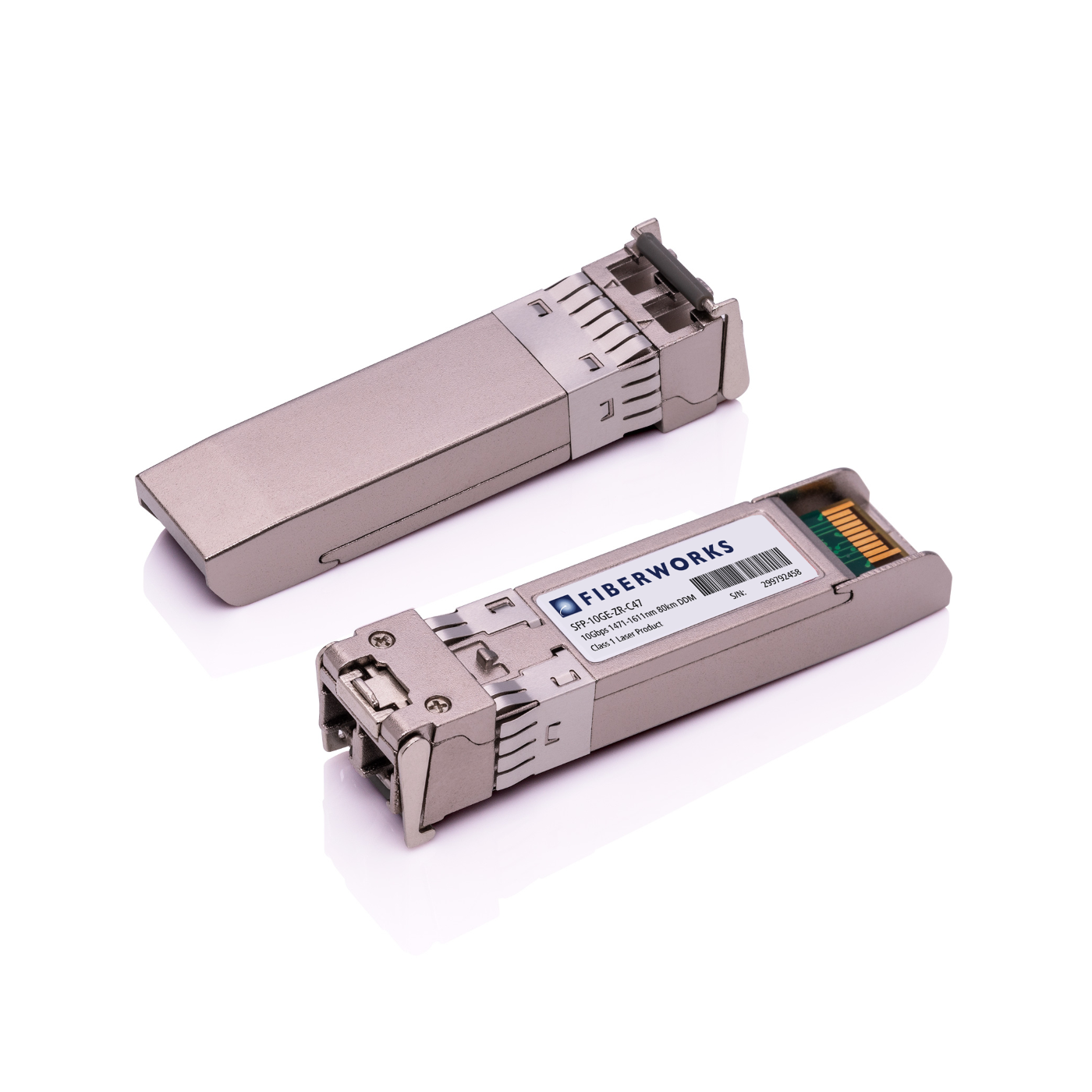 SFP-10GE-ZR-C47-C Fiberworks AS  SFP+, 10GBase-LR, DDM, 80km CWDM 1471 nm, 24dB, SM, Cisco