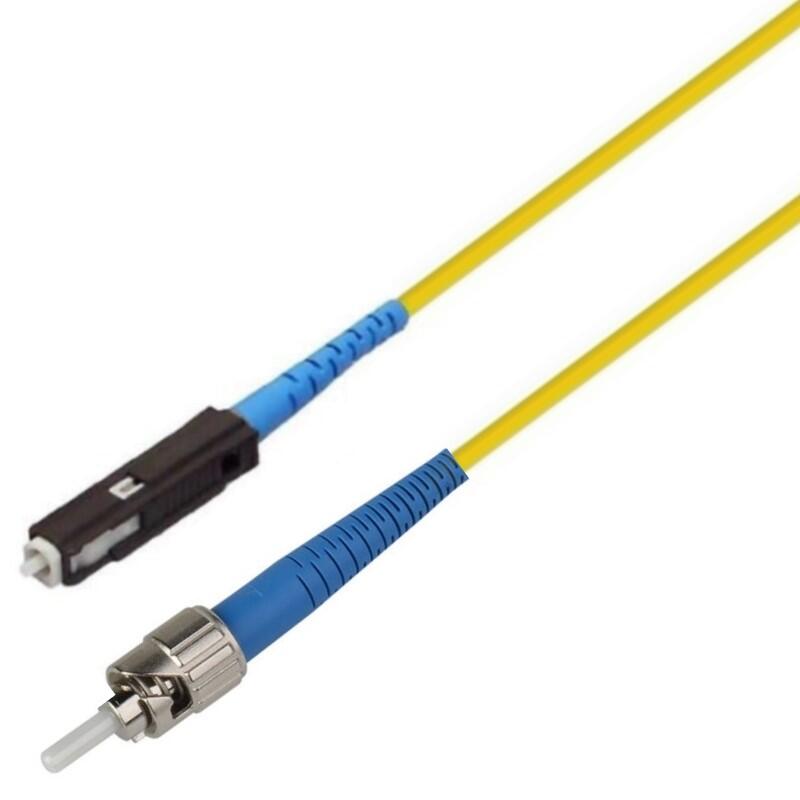 P-SM9-S2Y-MUU-STU0.5 Fiberworks AS  Snor SM SPX MU/UPC-ST/UPC 0,5 m 9/OS2 G.657.A2 &#248;2mm Gul