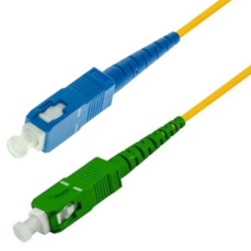 P-SM9-S3Y-SCA-SCU-01 Fiberworks AS  Snor SM SPX SC/APC-SC/UPC 1 m 9/OS2 G.657.A2 &#248;2mm Gul