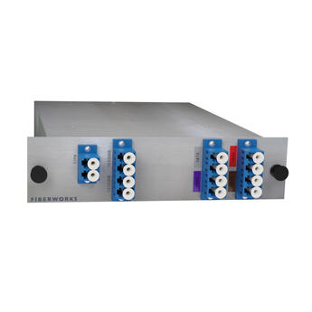 F-CMUX-4+2-4761-LGX2 Fiberworks AS  Fiberworks 4+2 ch. CWDM Mux+Demux LGX2 4 CWDM ch + 1310 &amp; 1550 nm WB