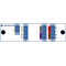 F-CMUX-4+2-4761-LGX2 Fiberworks AS  Fiberworks 4+2 ch. CWDM Mux+Demux LGX2 4 CWDM ch + 1310 & 1550 nm WB