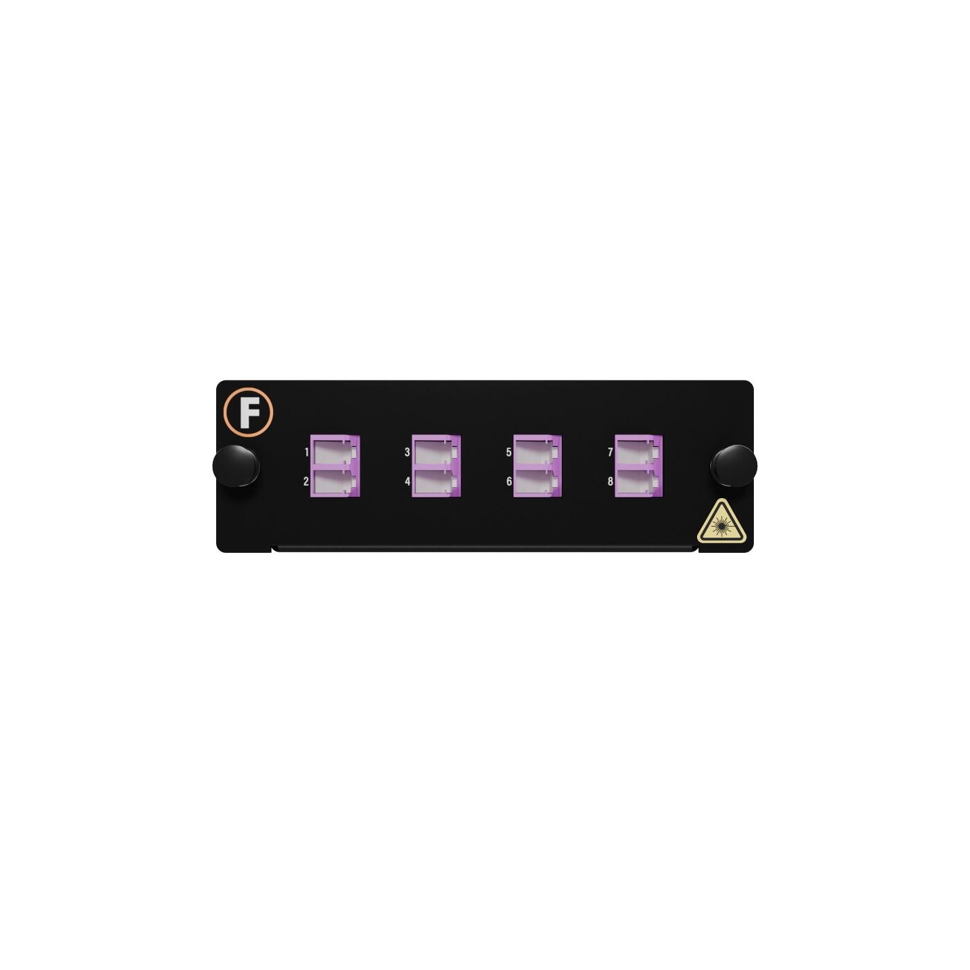 MPB4-KEO4-1M8Ma08LU Fiberworks AS  Modul MM 1xMPO/PC12(m)-8LC/PC Pol. A 50/OM4 BIF, MPB4 Modul 1x Base-8, Elite