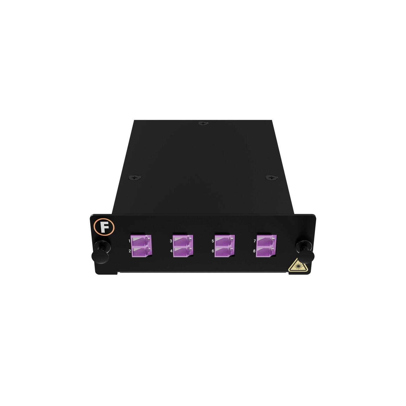 MPB4-KEO4-1M8Ma08LU Fiberworks AS  Module MPB4 1xMPO/PC8(m)-8LC/PC Pol. A 50/OM4, MPB4 module 1x Base-8, Super LL