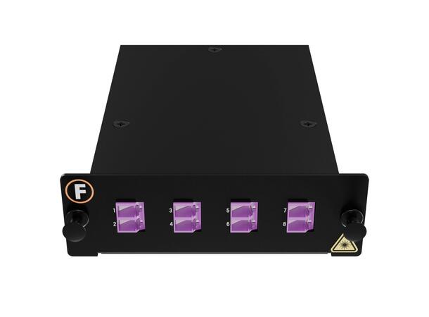 Module MPB4 1xMPO/PC8(m)-8LC/PC Pol. A 50/OM4, MPB4 module 1x Base-8, Super LL 