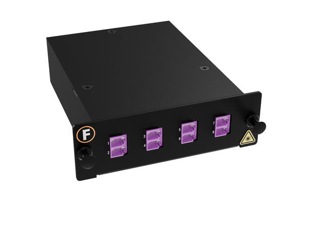 Module MPB4 1xMPO/PC8(m)-8LC/PC Pol. A 50/OM4, MPB4 module 1x Base-8, Super LL 