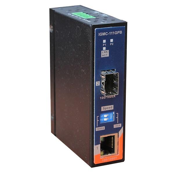 ORING-IGMC-111GPB ORing Industrial Networking Corp. IGMC-111GPB ORing GigE 100/1000TX (RJ45) to SFP Media Converter, mini type