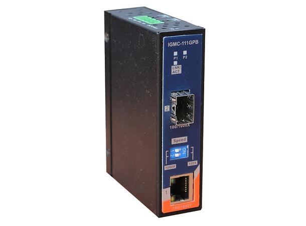ORing GigE 100/1000TX (RJ45) to SFP Media Converter, mini type 