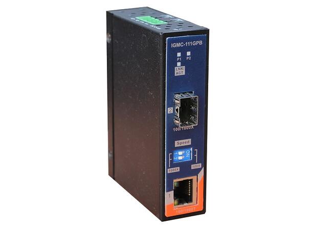 ORing GigE 100/1000TX (RJ45) to SFP Media Converter, mini type