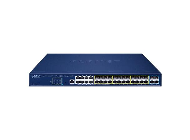 PLANET L2+ 24x SFP, 8x RJ45, 4x 10G SFP+ Managed Switch 