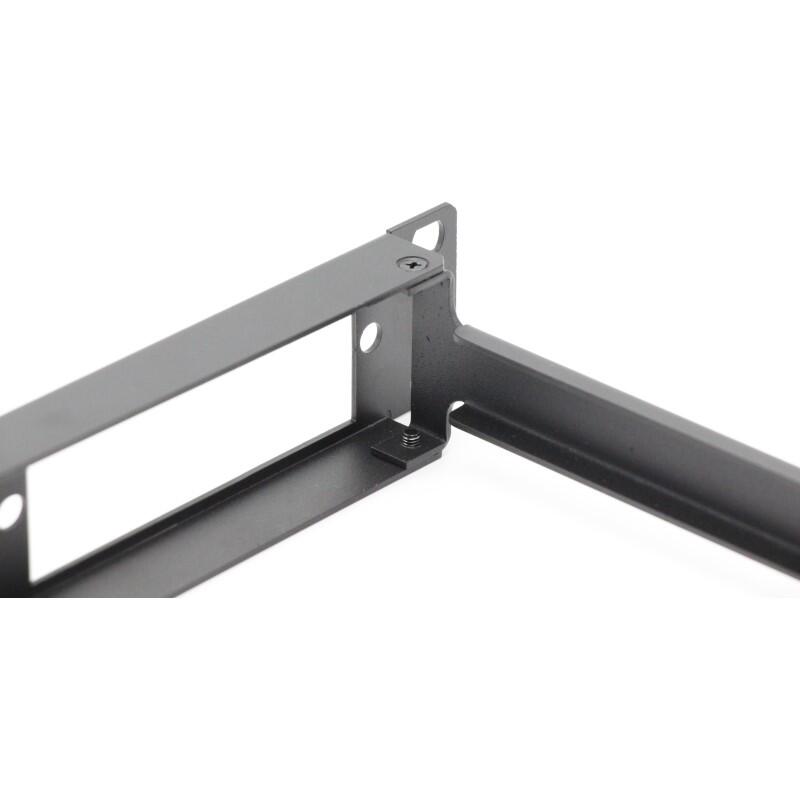 MPB4-P-1U Fiberworks AS  Panel MPB4 1U, 19" modular, black With 1x 4mm² yellow/green grounding wire