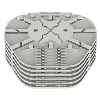 SP-HAR-OFST-R-12MICR HAR&CA  SPLICE CASSETTE UP TO 144 MICRO SLEEVES 72 CRIMP SPLICE, R-BASE
