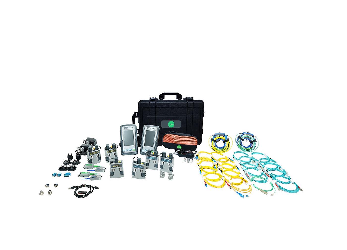 TM-TP-K21E-QD AEM-Precision Cable Test TESTPRO-K21E-QD TestPro CV100 Enhanced - Fiber OTDR QUAD Singlemode 1310/1550 Multimode 850/1300