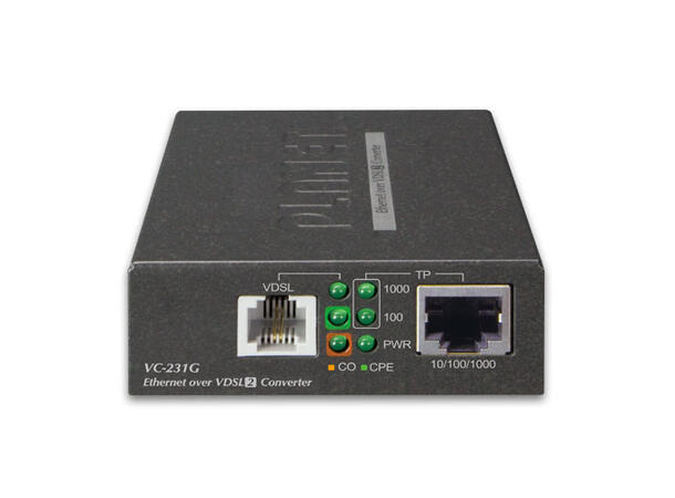 VC-231G 10/100M Ethernet to VDSL2 conv. 1 x RJ45, 1 x VDSL2/RJ11,17a/G.vectoring