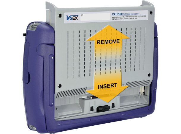 VeEX RXT-4100+ OTDR med RXT-1200 plattform, konfigurerbar 