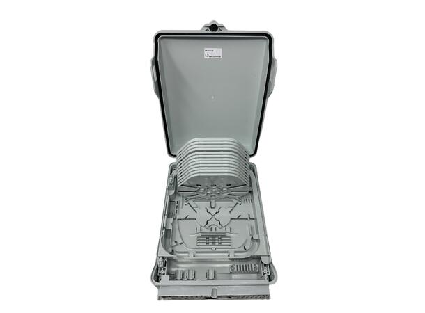 Veggboks inne/ute 144 skjøter IP55 Med skjøtekassetter 