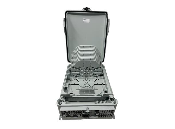 Wallbox 144 splices, IP55 With cassettes 