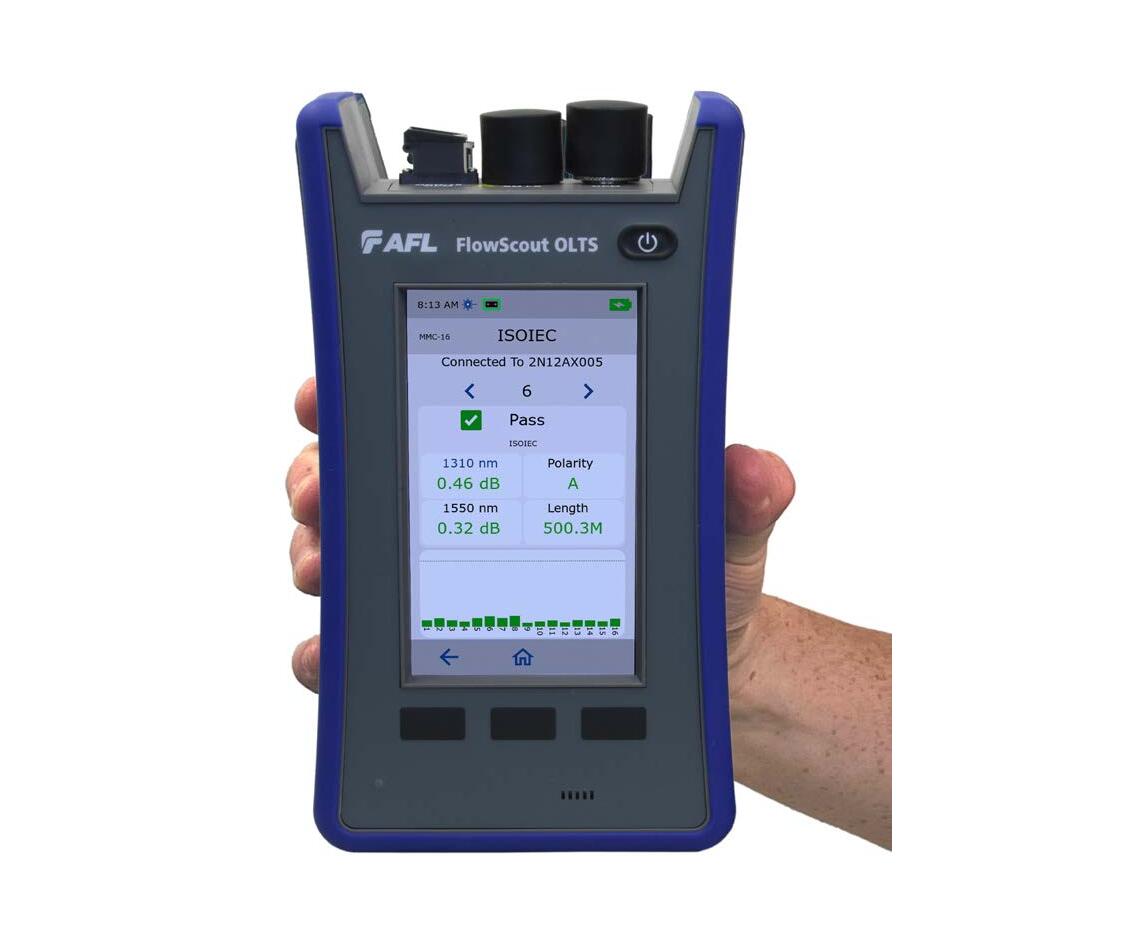 TM-AFL-MFLT-MPO AFL  AFL FlowScout&#174; MPO/MMC OLTS Test Set Kit for Tier-1 Testing av Multifiber