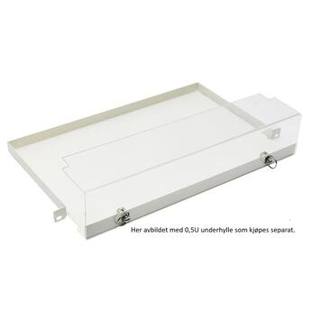 SP-DEKSEL-2U Fiberworks AS  Deksel (plexifront) 2U Transparent