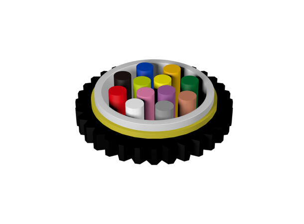 G4 Mikrokabel, Unitube, Nano ø3.3mm G.657.A1 fiber, 2km trommel 