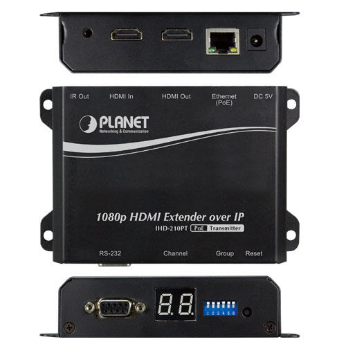 MC-PLANET-IHD-210PT PLANET IHD-210PT HDMI Extender Transmitter over IP w/PoE 1080p HD Digital Signage, PD powered