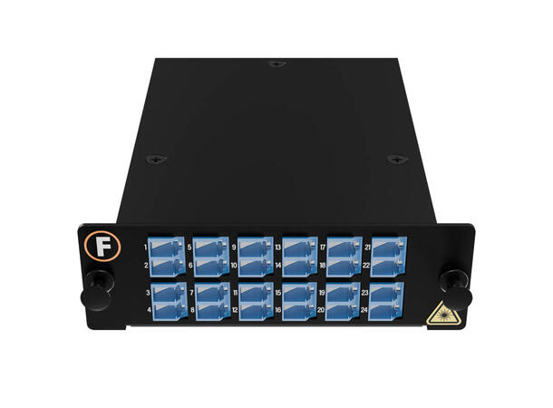 Module SM 1xMPO/APC24(m)-24xLC/UPC Pol.A G.657.A1, MPB4 module1xBase-24, Super LL 