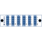 F-SPLIT-LGX2-1x3-6LU Fiberworks AS  PLC splitter 6x 1:3 i LGX2 modul LC/UPC 