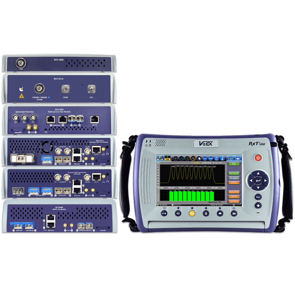 VX-RXT-1200-CHASSIS VeEX Z07-88-032P RXT-1200 Smart Productivity Platform For RXT-4100/4113/4500