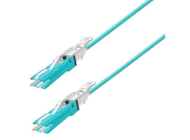 Snor MM Uniboot CS/PC-CS/PC, xx m 50/OM3 BIF ø2mm, Aqua 