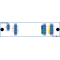 F-CMUX-4+1-5157-MLU Fiberworks AS  Fiberworks 4+1 ch. CWDM Mux+Demux C51-C57 + 1310nm/CWDM upgrade, Mon.ports