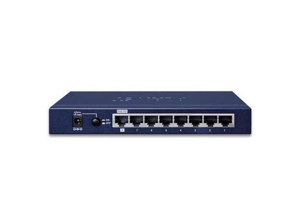 PLANET 8x GigE RJ45, 2x 100/1000X SFP Gigabit managed Ethernet Switch, PoE PD 