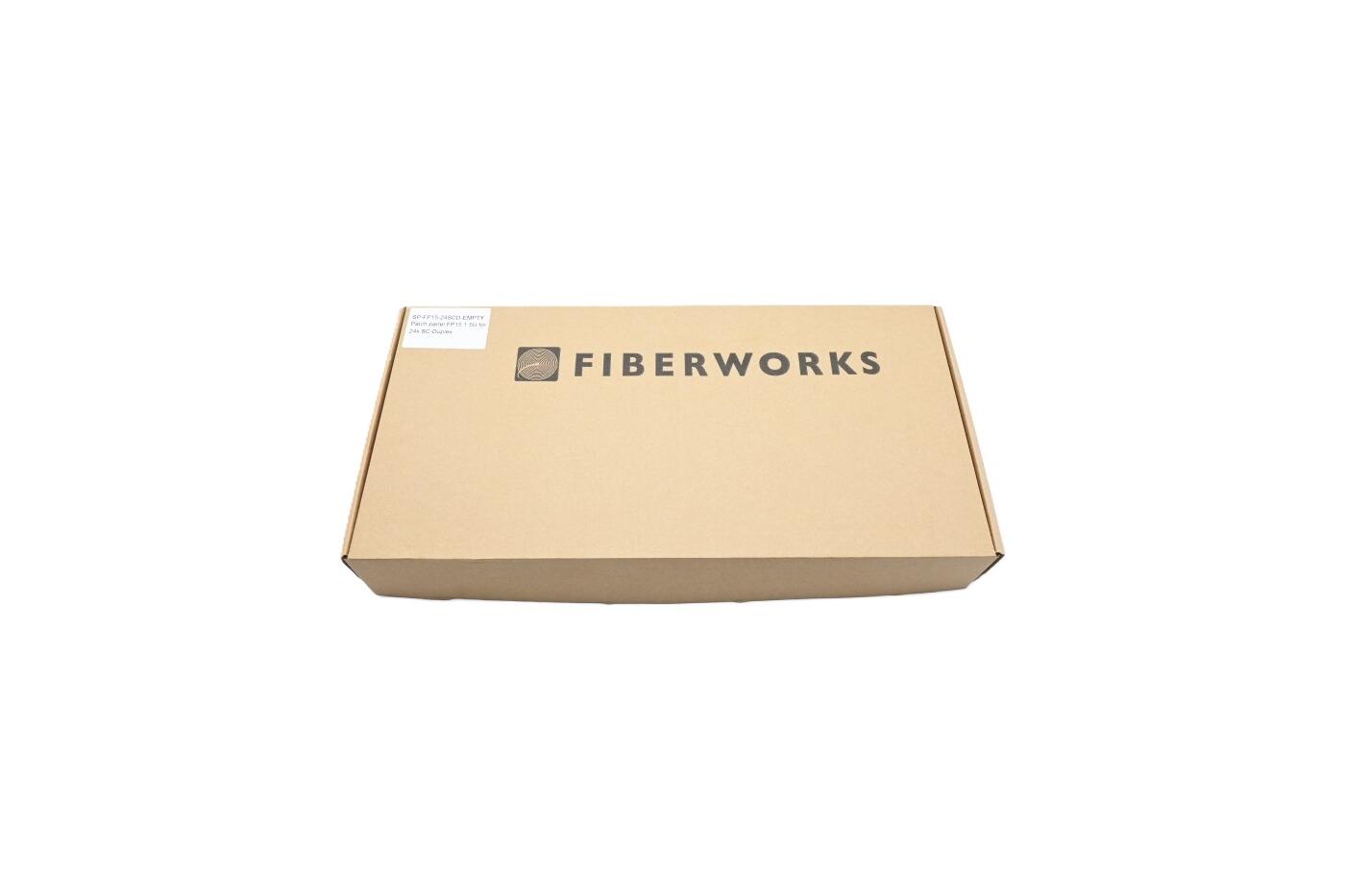 SP-FP15-12E20-E Fiberworks AS  Panel 1,5U 19&quot;/ETSI for12xE2000-DPX(24F) Teleskopskinner. Med installasjonsett