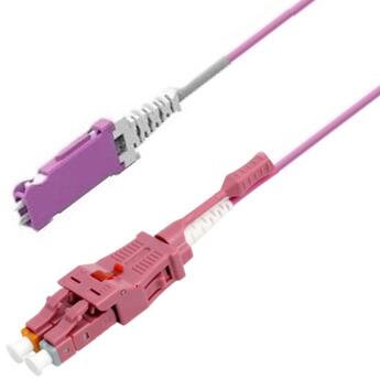 P-OM4-U2M-LCP-SNP-35 Fiberworks AS  Snor MM Uniboot LC/PC-SN/PC, 35 m 50/OM4 BIF ø2mm, Erika Fiolett
