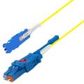 Snor SM Uniboot LC/UPC-SN/UPC 60 m 9/OS2 G.657.A2  &#248;2,0mm, IEC-B, Gul