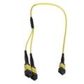 Y-SPLIT MPO/APC8(f)-2xMPO/APC4(f), 5,5 m SM 9/OS2 G.657.A1, &#248;3mm Gul,  Elite