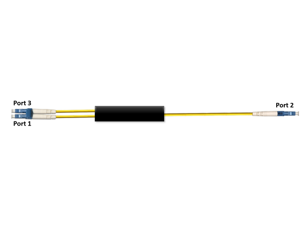 Circulator 1310 nm, patchcord style, 2 m LC/UPC connectors 
