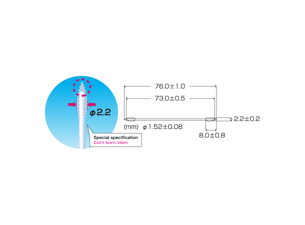 Cotton Swabs/BB-013/2.2mm Pointed Head Box of 2.500pcs 