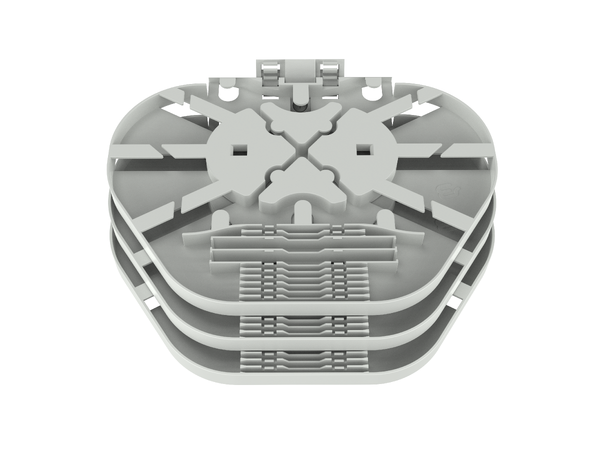 Fiber splice cassette up to 3 PLC R-BASE, Micro sleeves 